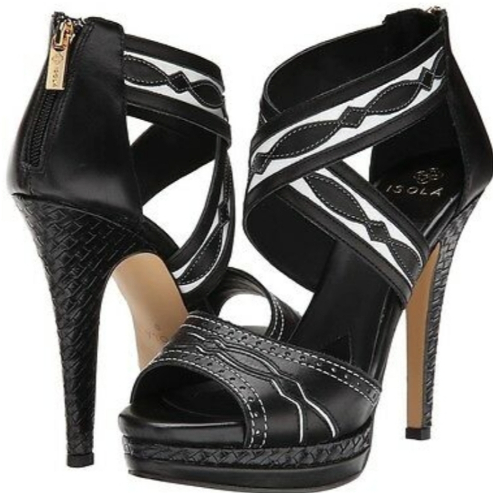 Isola women's black platform stiletto